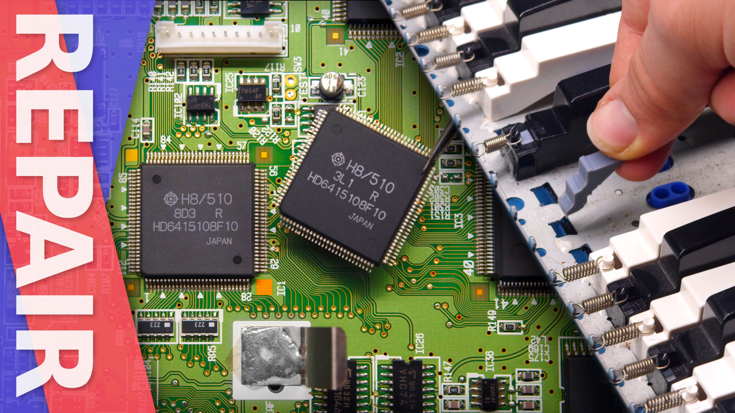 TT Repairs: Roland SK-88 CPU Replacement and Key Rebuild