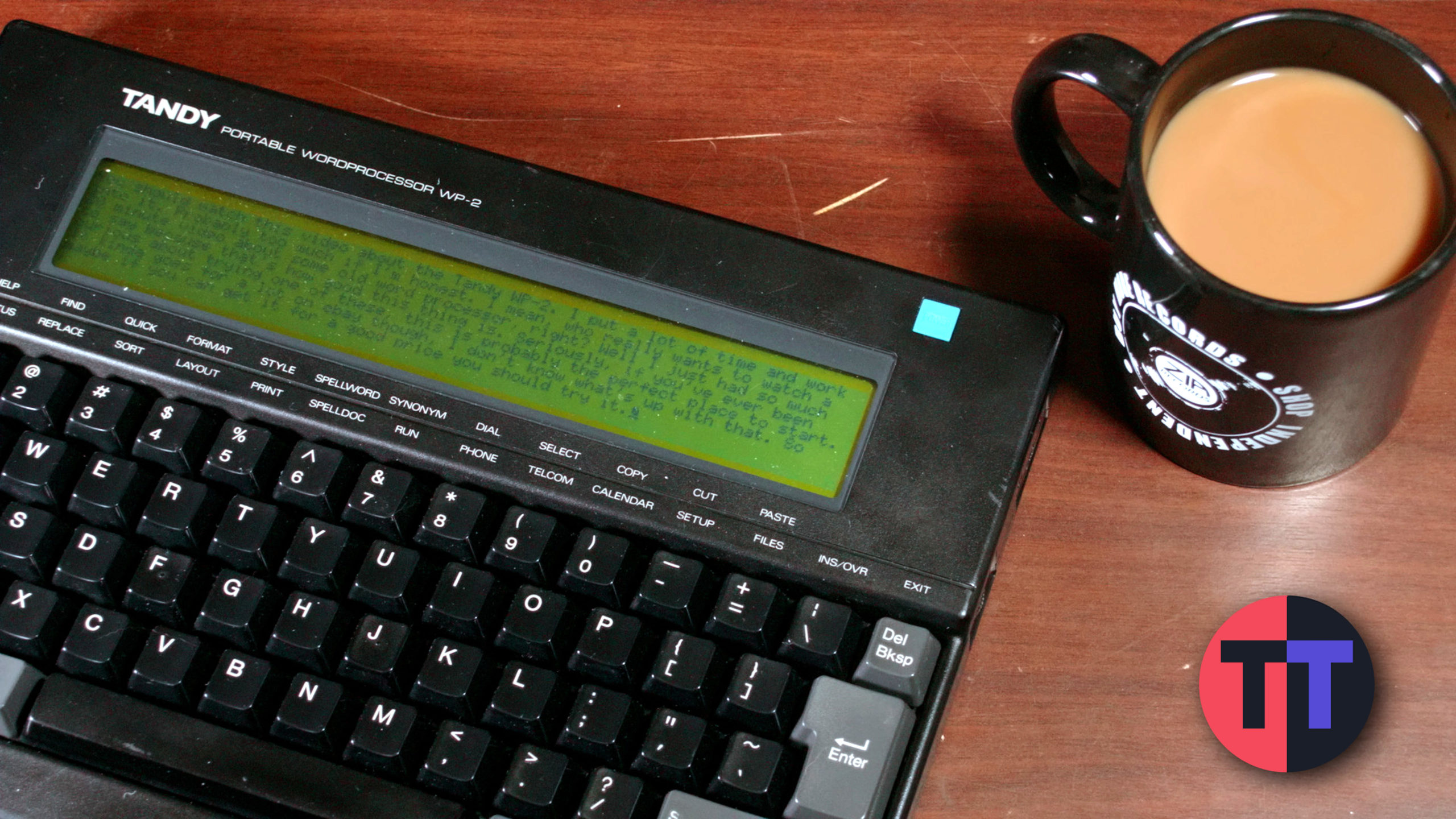 Simple Portable Writing with 1989’s Tandy WP-2 – #SepTandy